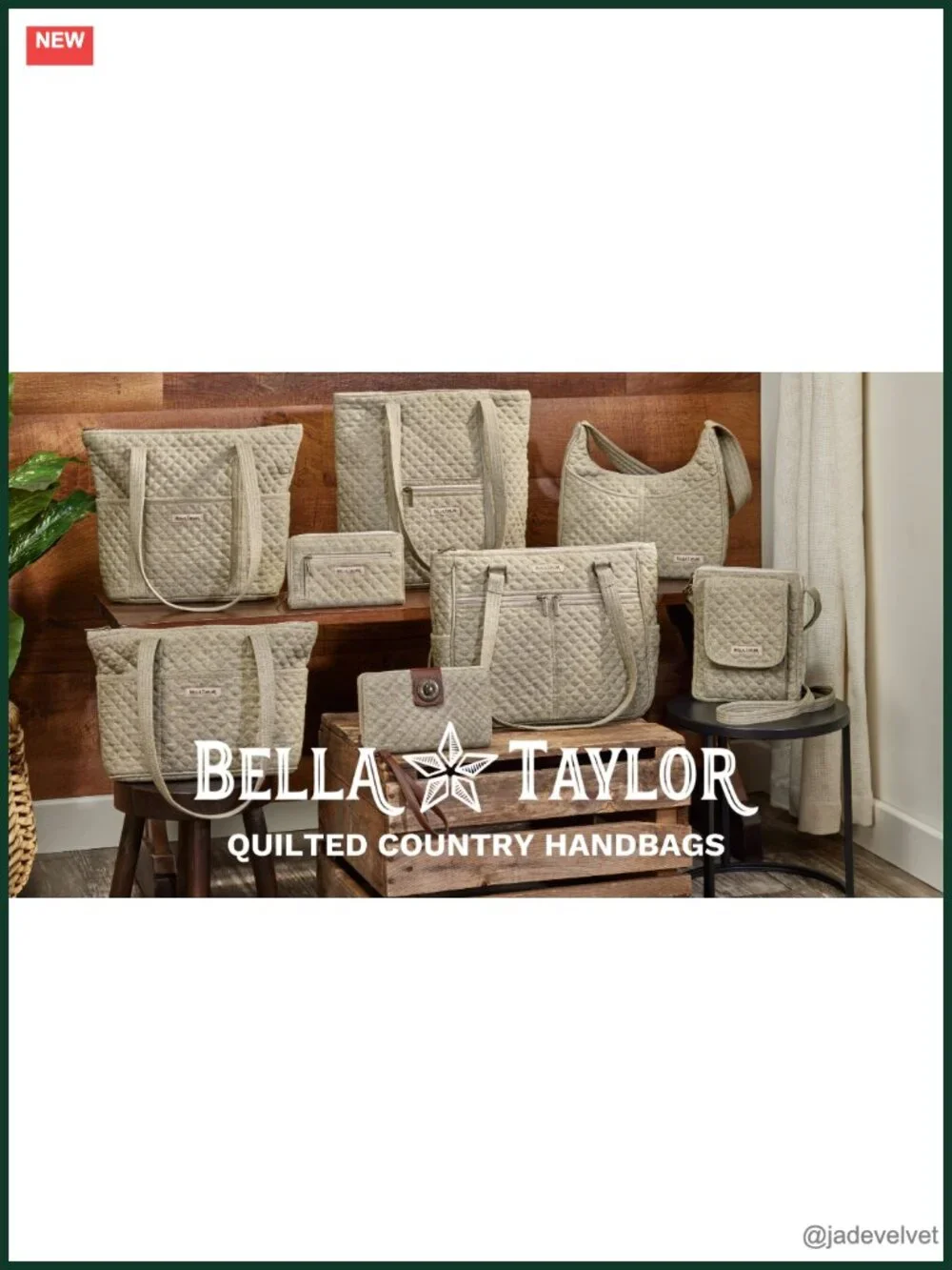 Lightweight Quilted Cotton Tote Bag with 10 Pockets
